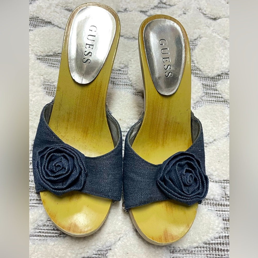 Guess denim heels